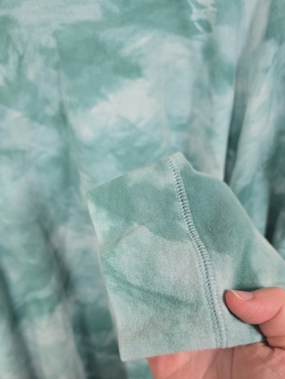 🎊 Old Navy Mint Green Tie-Dye Pullover Sweatshirt - Picture 3 of 4